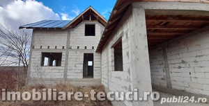 Casa la rosu cu 1000 mp teren in com Munteni, parter și mansarda - imagine 3