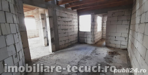 Casa la rosu cu 1000 mp teren in com Munteni, parter și mansarda - imagine 9