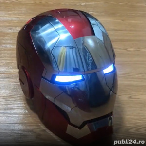 Masca lui Iron man electric motorizat deschidere cu voce, nou - imagine 6