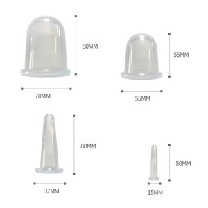 Set 4 VENTUZE din SILICON medicinale ANTICELULITICE cu vacuum pentru masaj anticelulitic ca la salon - imagine 4