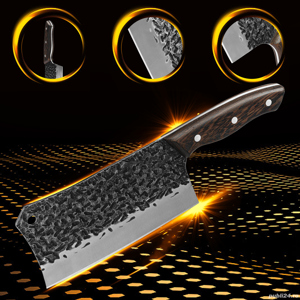 Cutit  satar pentru dezosat, forjat manual, Full Tang, antiaderent, Manusi anti-taiere, Ascutitor - imagine 5