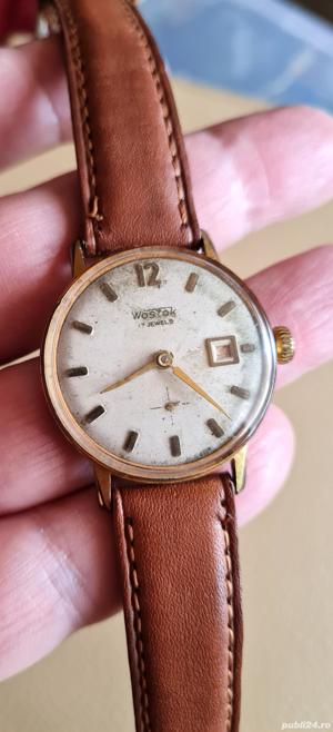 Ceas rusesc de colecție WOSTOK placat cu aur