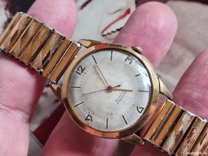 ceas rusesc MIR cal. 2209, 18 jewels, placat cu aur - imagine 2