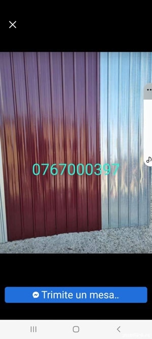 tabla cutata zincata Maro visinie tiava 