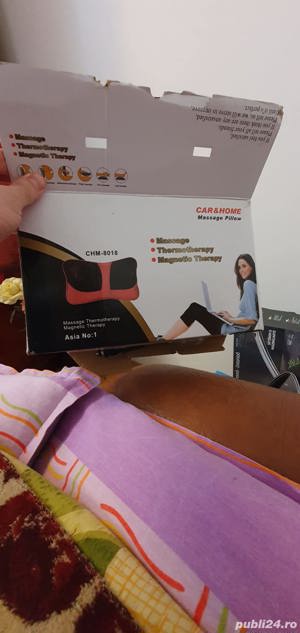 Mini perna de masaj cu bile si infrarosu CHM-8018