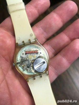 ceas  SWATCH snowcovered GK733 quartz DAY/DATE WHITE 1999 - imagine 7