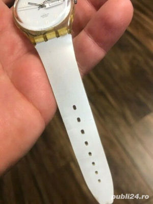 ceas  SWATCH snowcovered GK733 quartz DAY/DATE WHITE 1999 - imagine 6