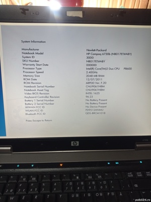 Dezmembrez laptop hp compaq 6730b - imagine 7