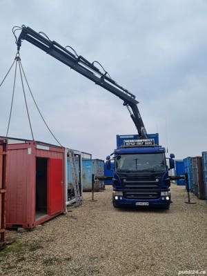 Servicii de transport si manipulare cu camion platforma si macara - imagine 9