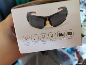 Ochelari de spion sportiv cu camera 12 megapixel, Bluetooth si casti, spatiu de stocare 32 gb, nou - imagine 3