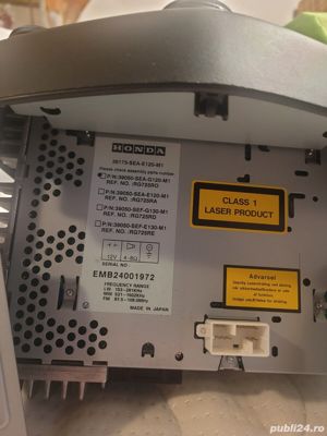 Cod Radio Deblocare Honda Accord CL7, Decodare casetofon auto, masina, muzica, sunet