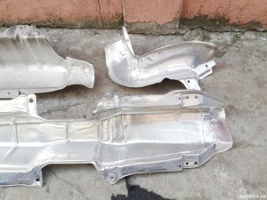 protectie aluminiu toba esapament vw polo 6R - imagine 3