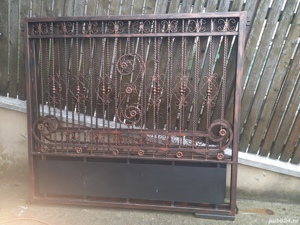 2 buc porti mari fier plin,h-1.80 m,deschidere-4020 mm,1 poarta mica de 1 m - imagine 2