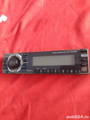Vînd Schimb Față Detașabilă CD Player Sony - imagine 3