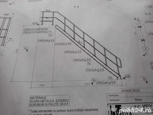 vând scară metalică, zincată,nouă de exterior cu balustradă - imagine 1