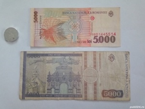 Pachet monedă și bancnote 5000 lei  - imagine 2