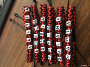 Bratari cu nume din șnur cerat - imagine 2