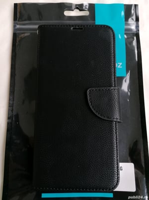 Vand o husa (piele),neagra,tip carte,pentru Samsung Galaxy A54 5G,noua!
