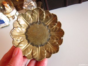 farfurie de colectie vintage bronz Massiv Messing Germania anii '50 - imagine 4