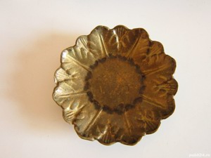 farfurie de colectie vintage bronz Massiv Messing Germania anii '50 - imagine 2