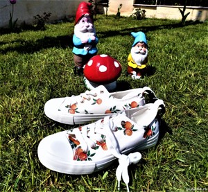 Tenisi panza, model cu portocala, mandarina, marimea 37 - imagine 6