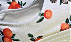 Tenisi panza, model cu portocala, mandarina, marimea 37 - imagine 8