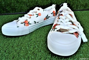 Tenisi panza, model cu portocala, mandarina, marimea 37 - imagine 5