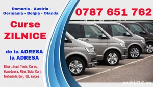 Transport persoane colete Belgia Olanda Germania Austria Romania plecari ZILNICE de la adresa