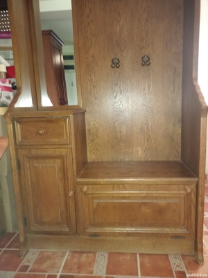 Cuier hol din lemn masiv - imagine 3