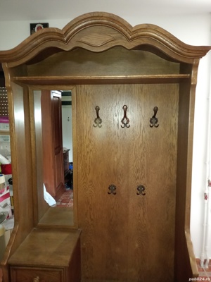 Cuier hol din lemn masiv - imagine 2