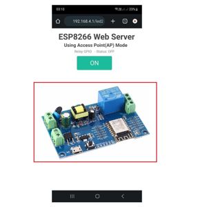 Esp8266 placa dezvoltare cu alimentare duala AC90-250V AC si DC 7-12V cu releu de 10A