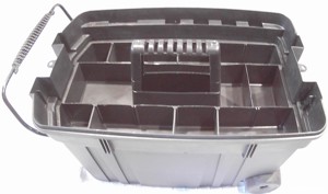 Cutie plastic transport și depozitare cu roți pentru scule. (c117) - imagine 5