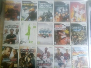 Vând 15 jocuri Nintendo Wii originale /poze