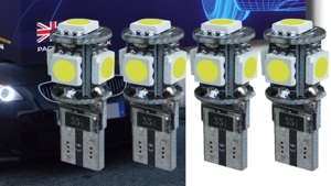 Bec LED SMD super bright Angel Eye + parking + etc. BMW 5 series E60, E61 : T10--510--5W5 CanBus OK - imagine 3