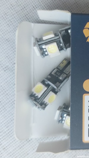 Bec LED SMD super bright Angel Eye + parking + etc. BMW 5 series E60, E61 : T10--510--5W5 CanBus OK - imagine 6