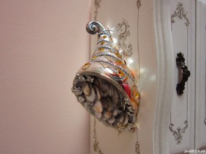 cadou rar Cornul abundenței Ottaviani Italy argintat+cristale Swarovski  - imagine 4