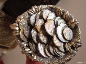 cadou rar Cornul abundenței Ottaviani Italy argintat+cristale Swarovski  - imagine 8