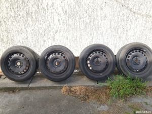 Jante cu anvelope originale VW 195/65/R15 de vara 5x112 DOT 2018 VW Passat Golf Touran TIguan Caddy 