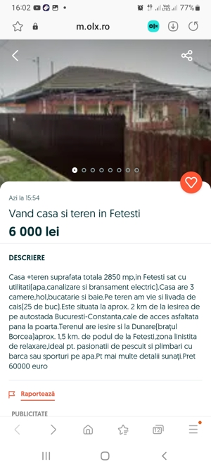 Vand casa+teren in Fetesti - imagine 2