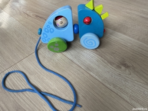 Jucarie lemn de tras, masinuta, Haba