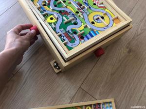 Labirint din lemn cu bila, cu 2 planse - imagine 7