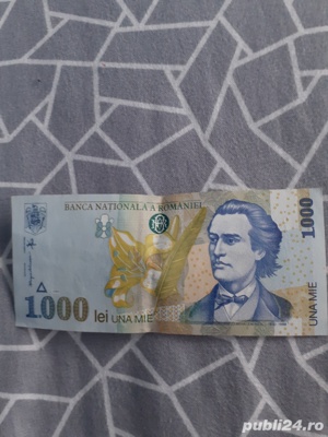 Bancnotă 1000 Lei An 1998 Mihai Eminescu