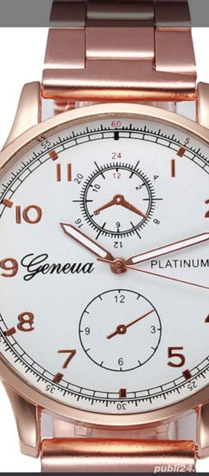 ceas dama elegant brățară aurie - imagine 2