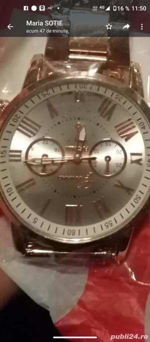 ceas dama elegant brățară aurie