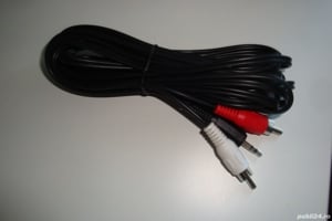cablu audio stereo jack 3.5mm - 2x rca mufe lungime 5m