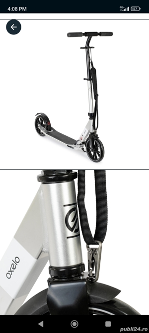 Trotinetă Town 5 XL Albastru + Accesorii noi - imagine 7