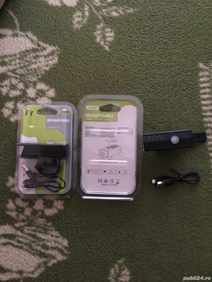 Lumină LED față de Bicicletă cu acumulator Li-polimer și USB - imagine 2
