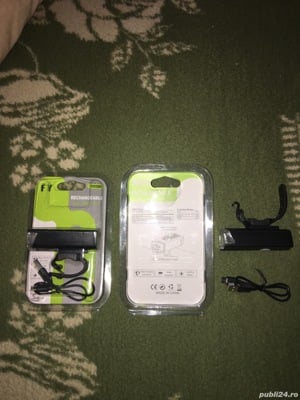 Lumină LED față de Bicicletă cu acumulator Li-polimer și USB - imagine 3