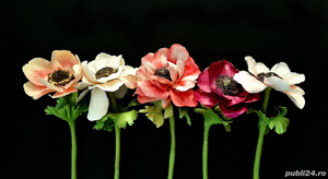 Flori cu aspect natural, lucrate din material japonez