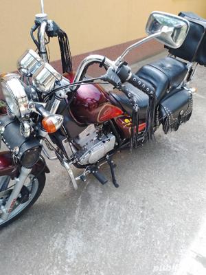 Vand motor Chopper  HYOSUNG, GA 124 cmc, retro deosebit. - imagine 3